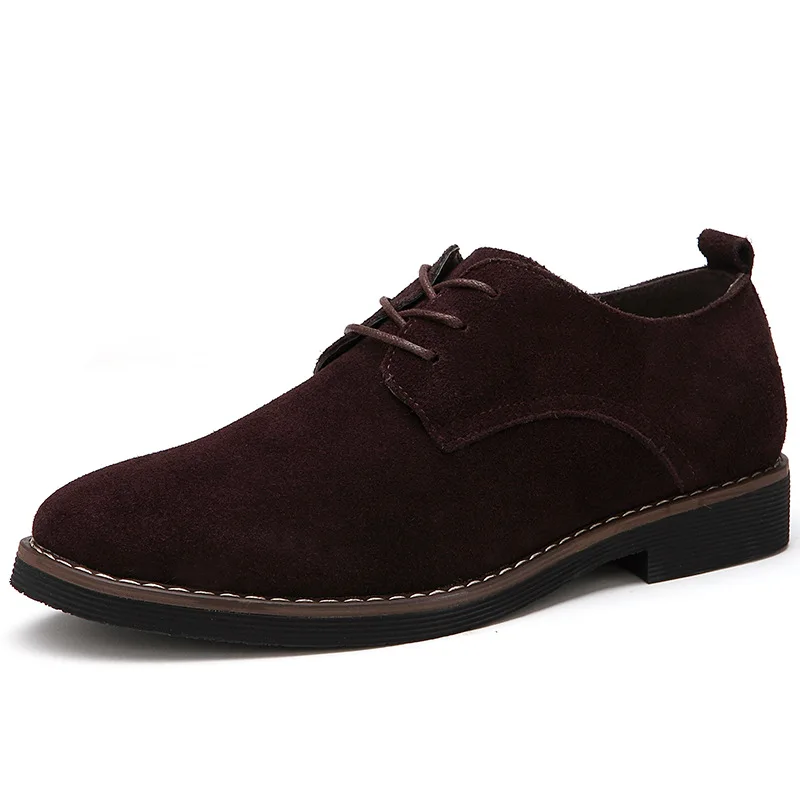 Men's shoes plus size 38-48 Oxford men's shoes PU suede spring and autumn casual men's leather shoes men's formal shoes