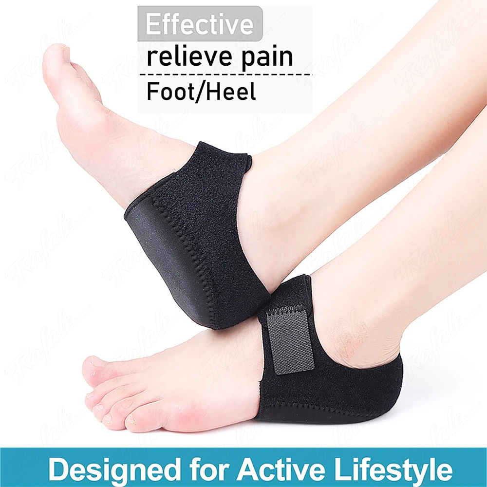 VTHRA Shoe Pads for Plantar Fasciitis for Heel Cups Achille Heel Spur Socks Relief Dry Cracked Feet Pain Relief Treatment Unisex