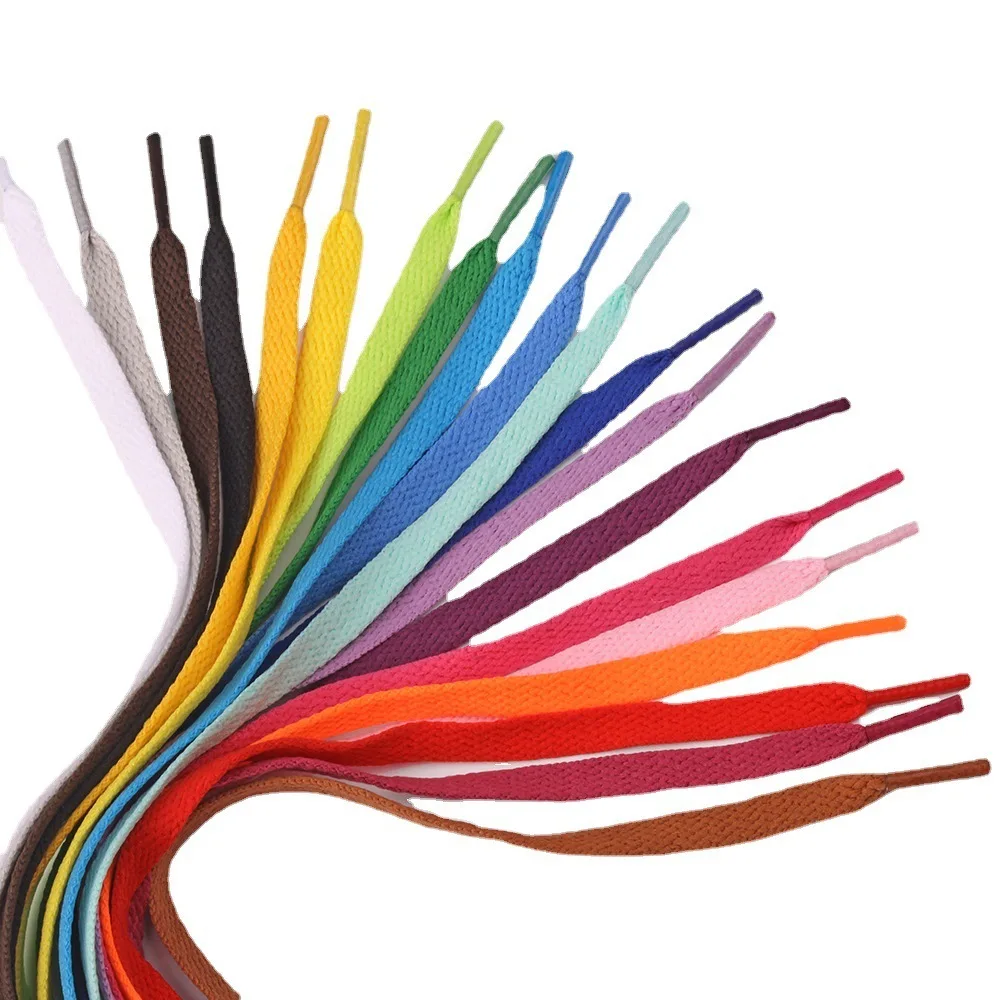 Colorful Shoelaces 26 Colors White Yellow  Laces Sneaker Shoestring No Elasticity Flat Shoelace Women Lacet Shoe Accessories